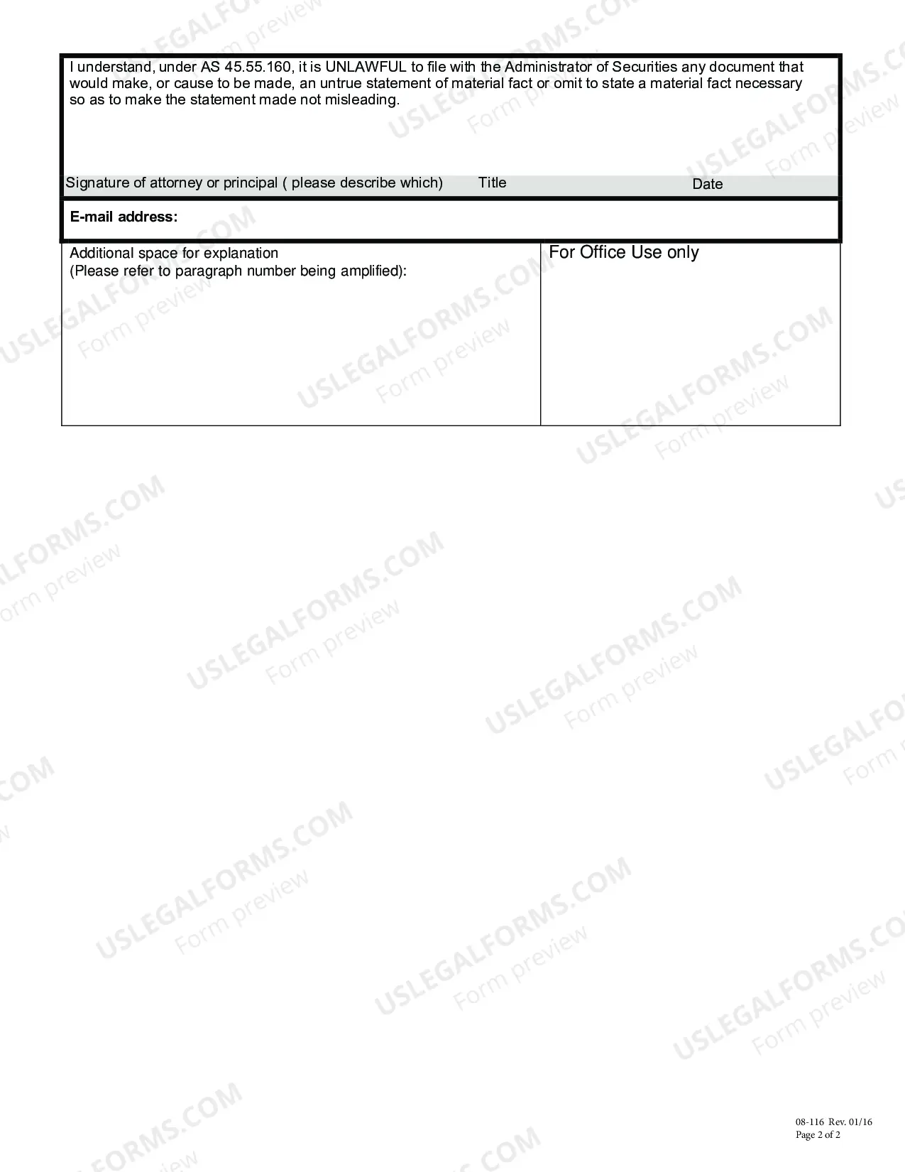 Preview Waiver Request For Exempt Securities Transactions