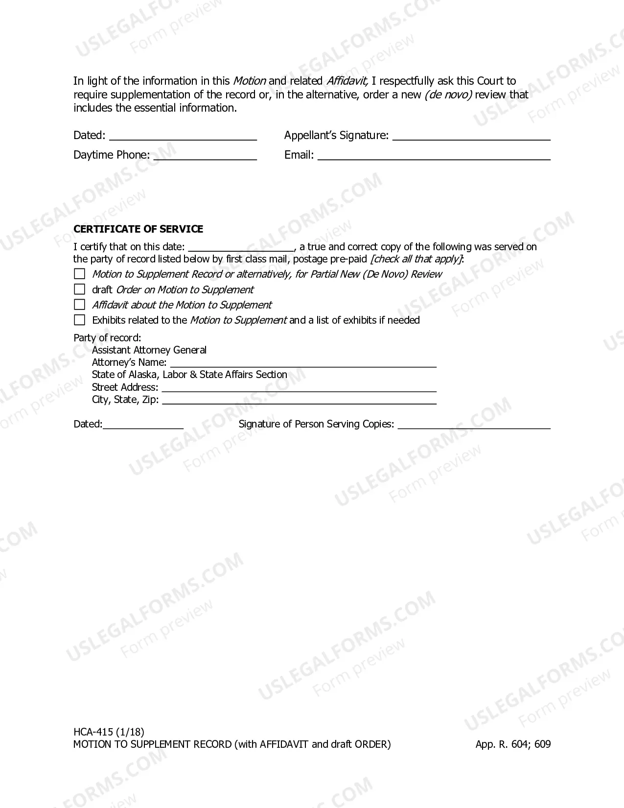 Preview Motion to Supplement Record