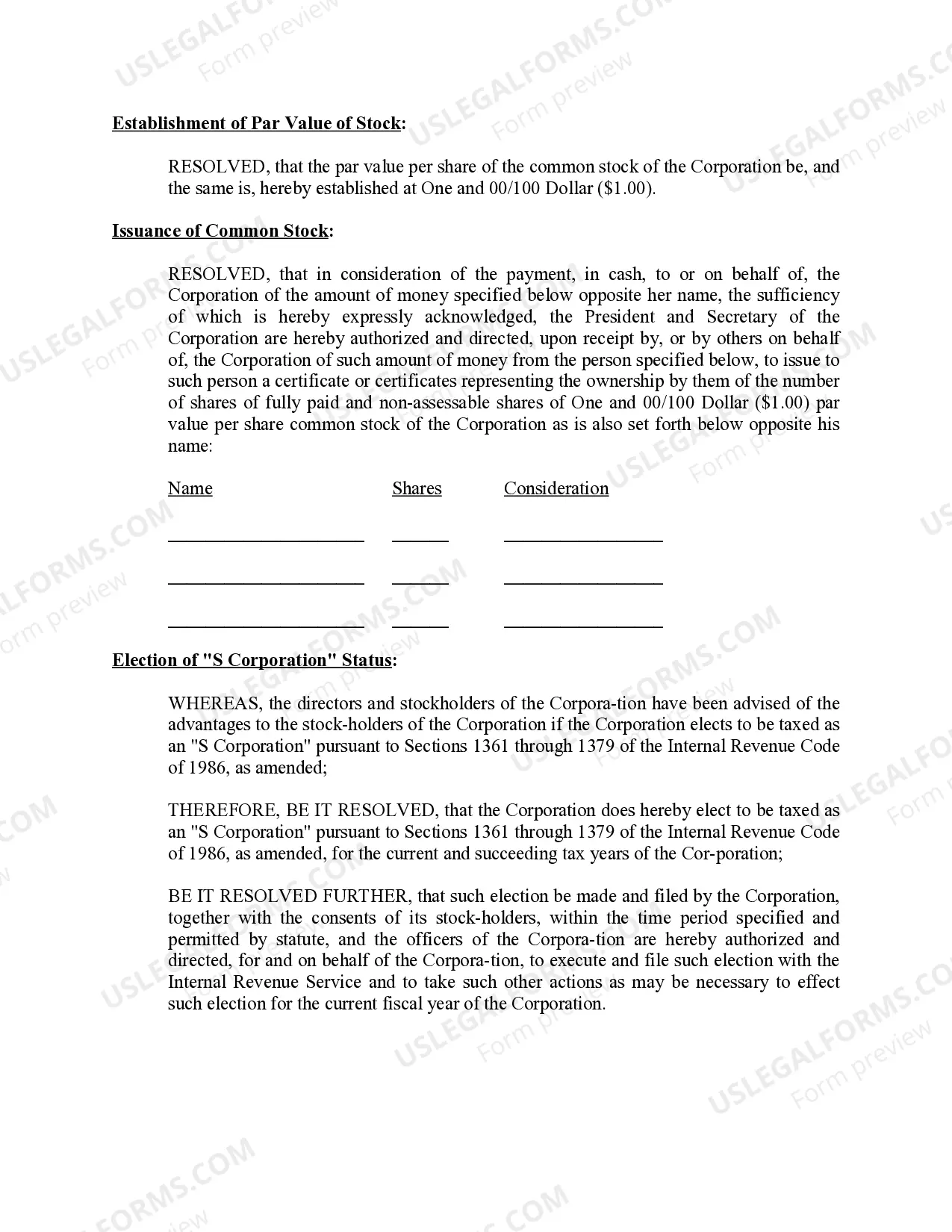 Preview Minutes for Organizational Meeting