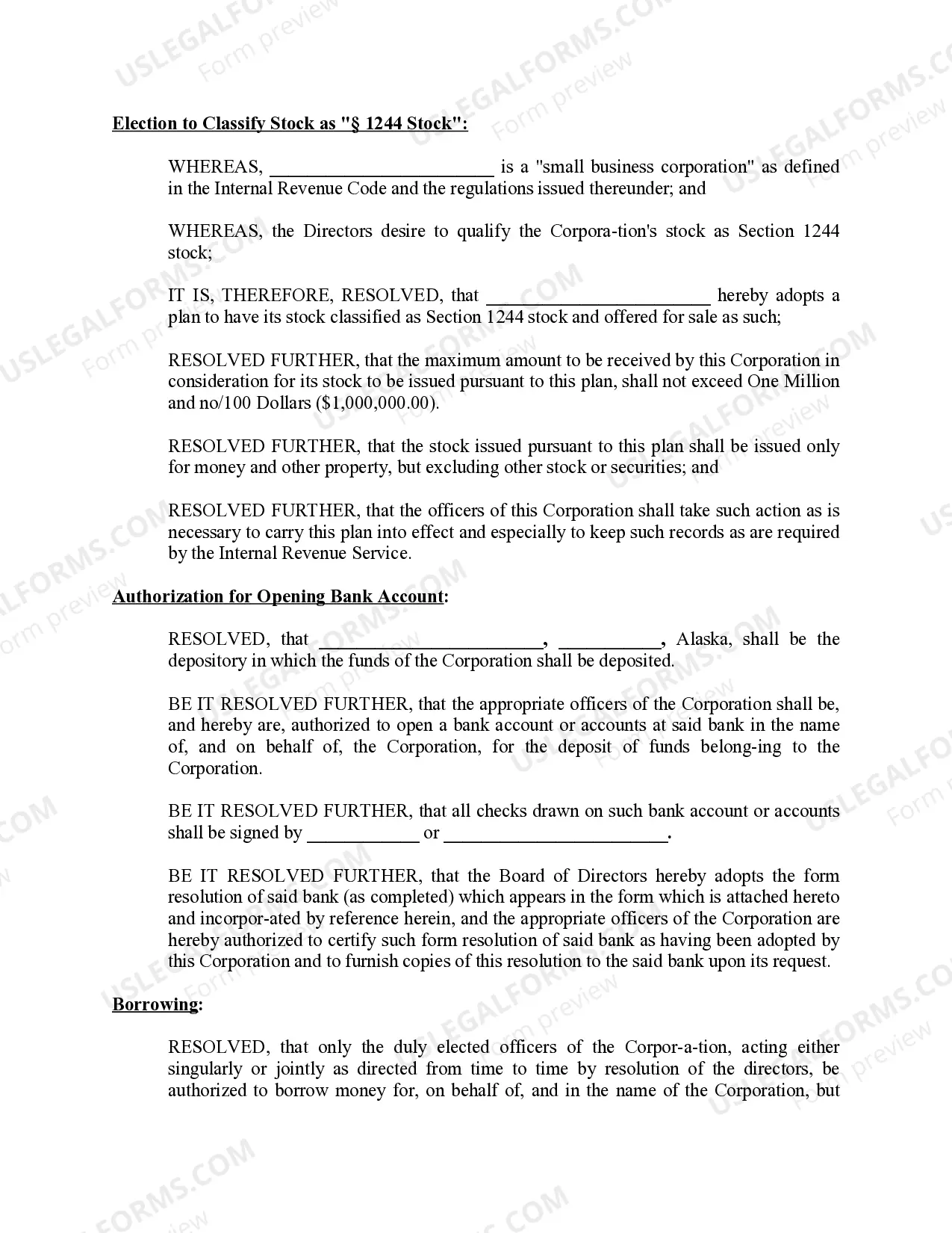 Preview Minutes for Organizational Meeting