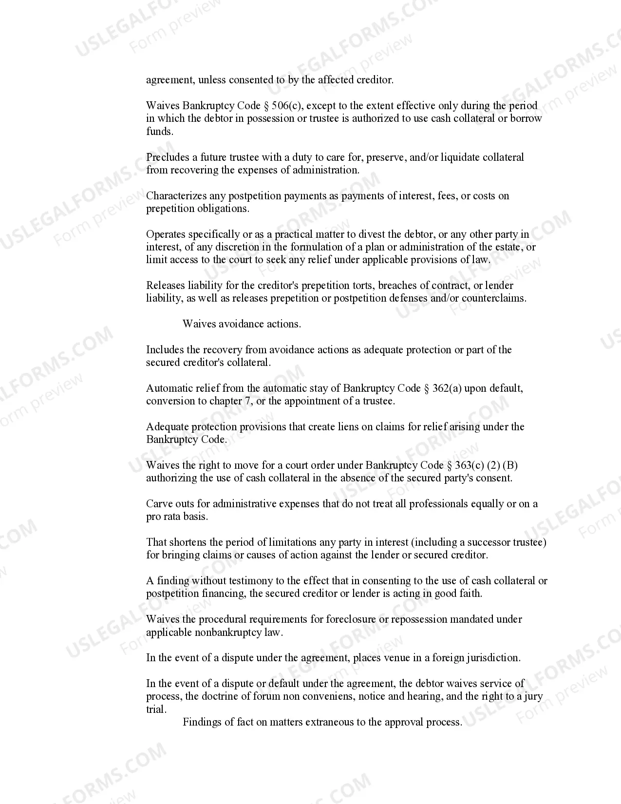 Preview Notice of Cash Collateral Hearing