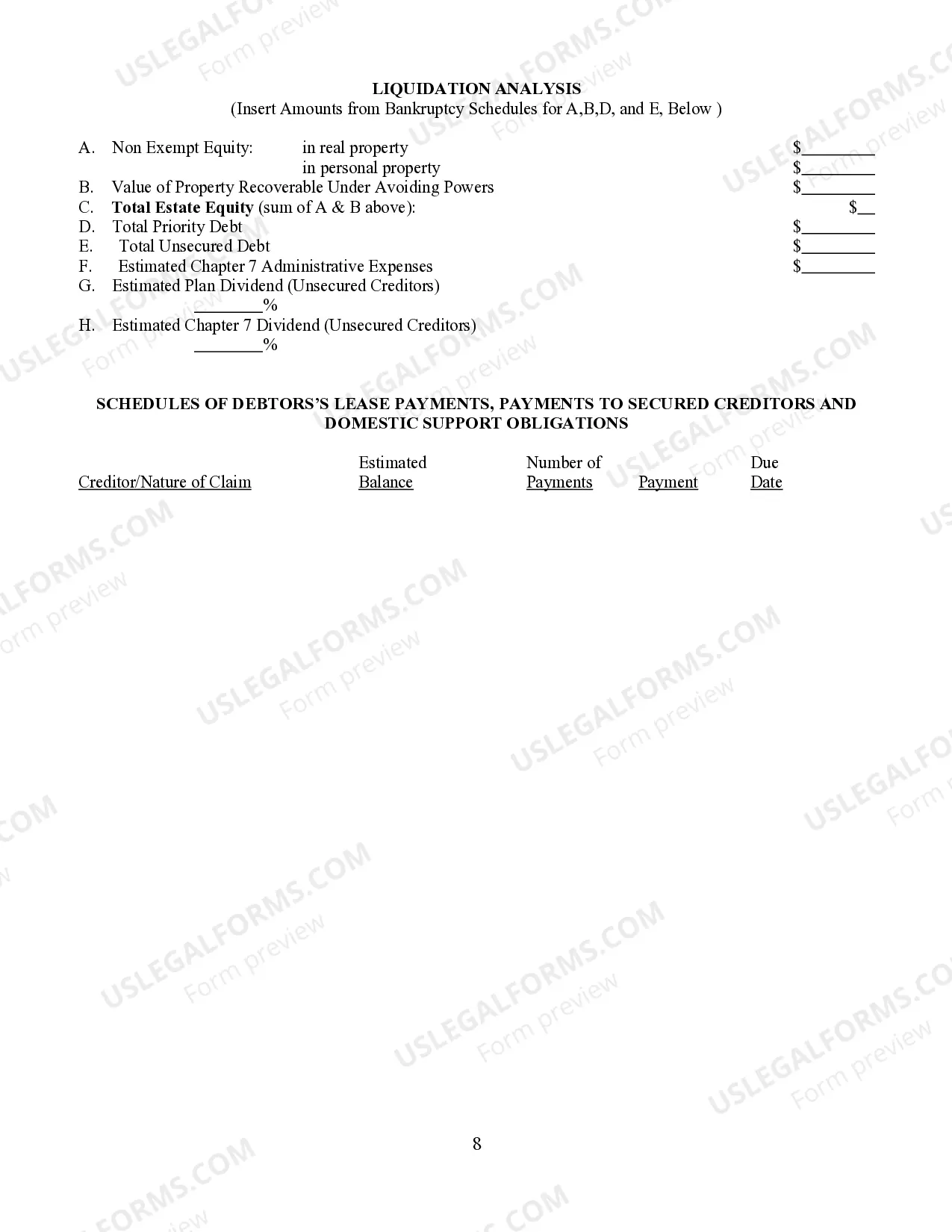 Preview Chapter 13 Plan (Cases Filed or Converted on or after 12/1/17)