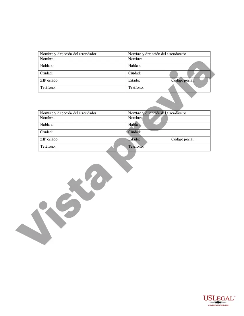 Preview Aviso de Arrendamiento para Grabación