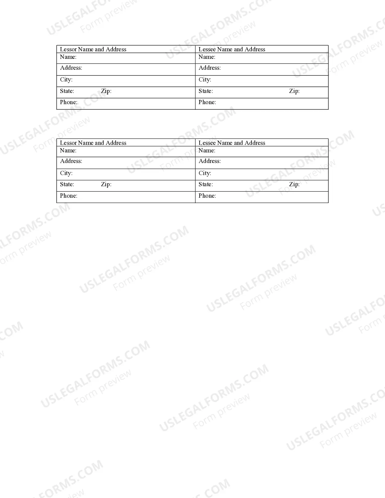 Preview Notice of Lease for Recording