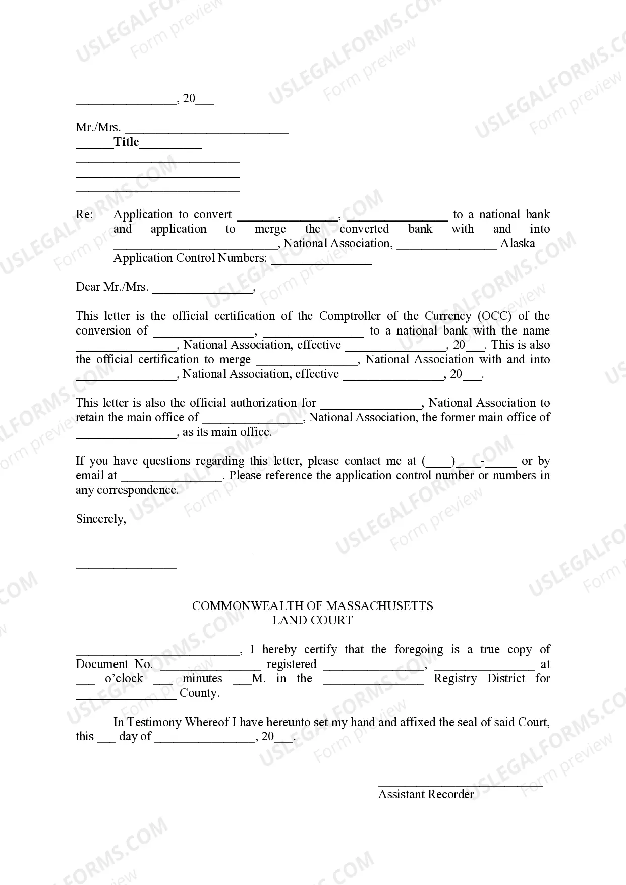 Preview Certificate of Merger