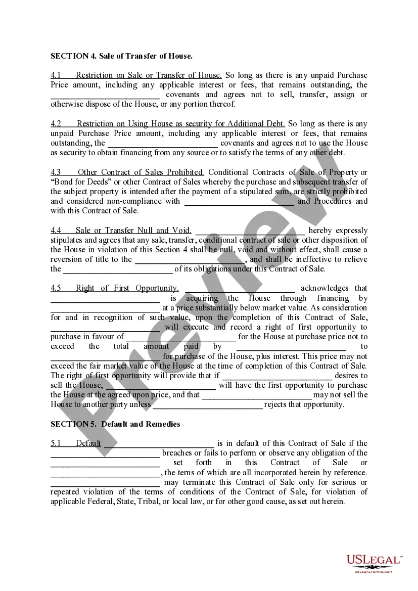 Preview Contract of Sale