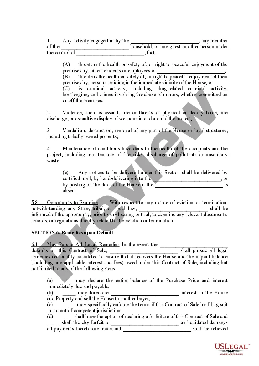 Preview Contract of Sale