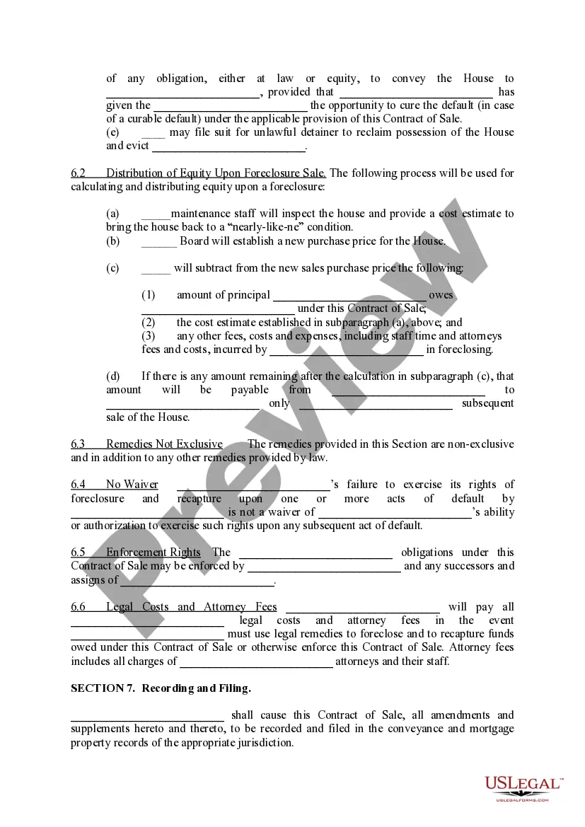 Preview Contract of Sale