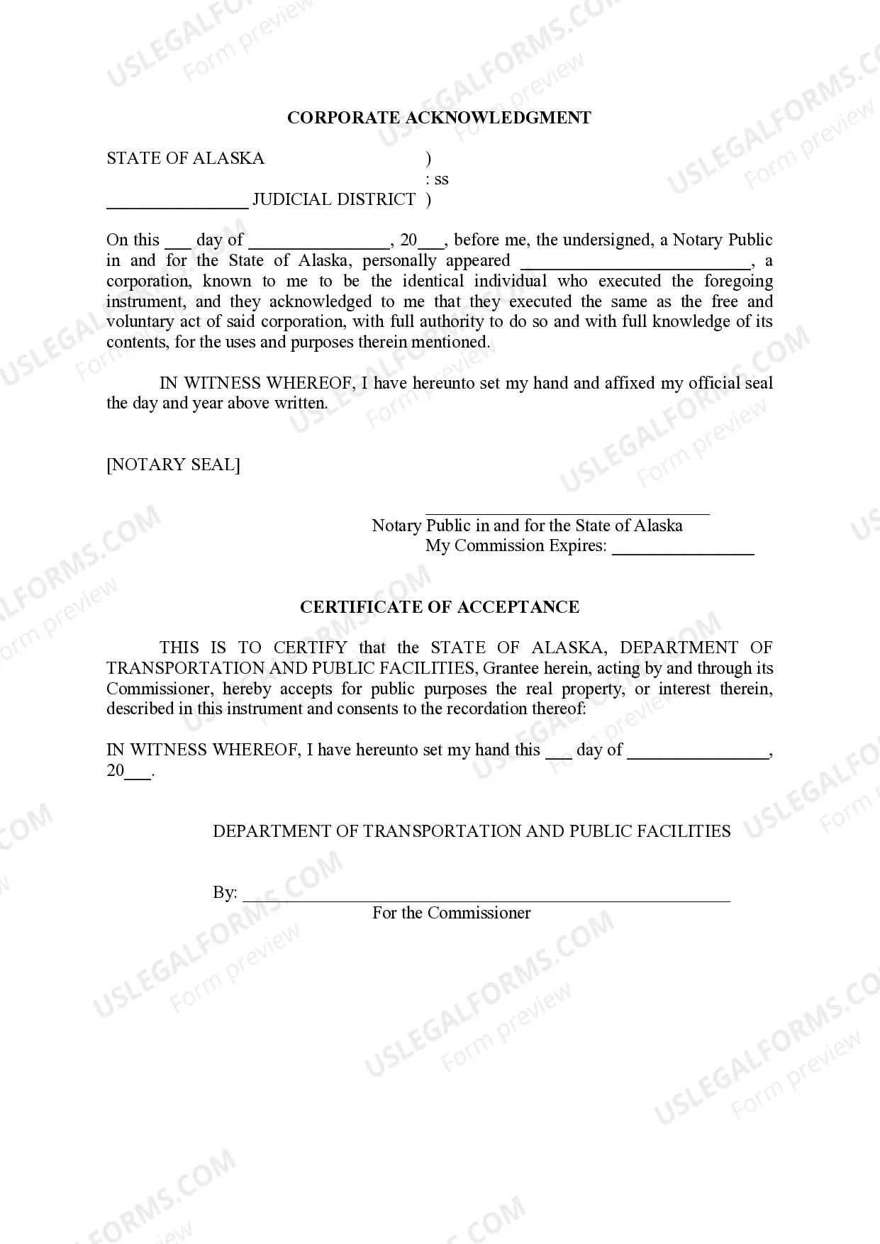 Preview Easement (Corporate/Partial Property)