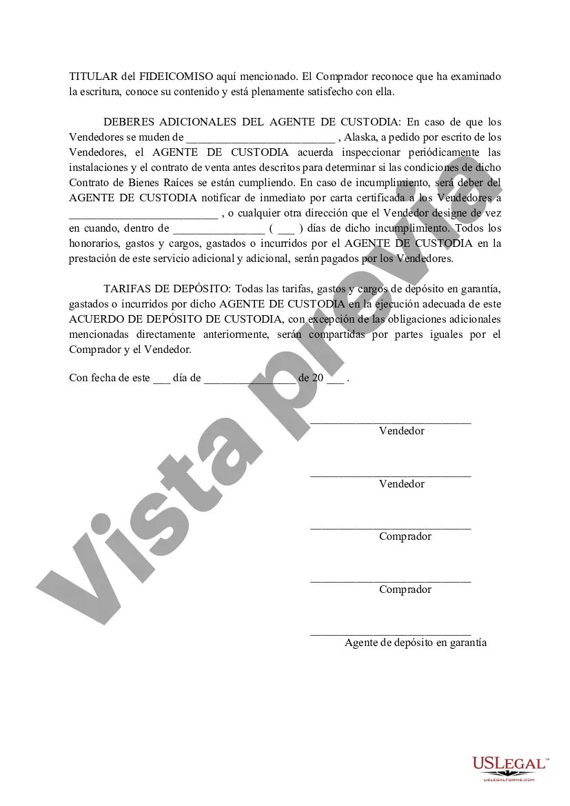 Preview Acuerdo de custodia