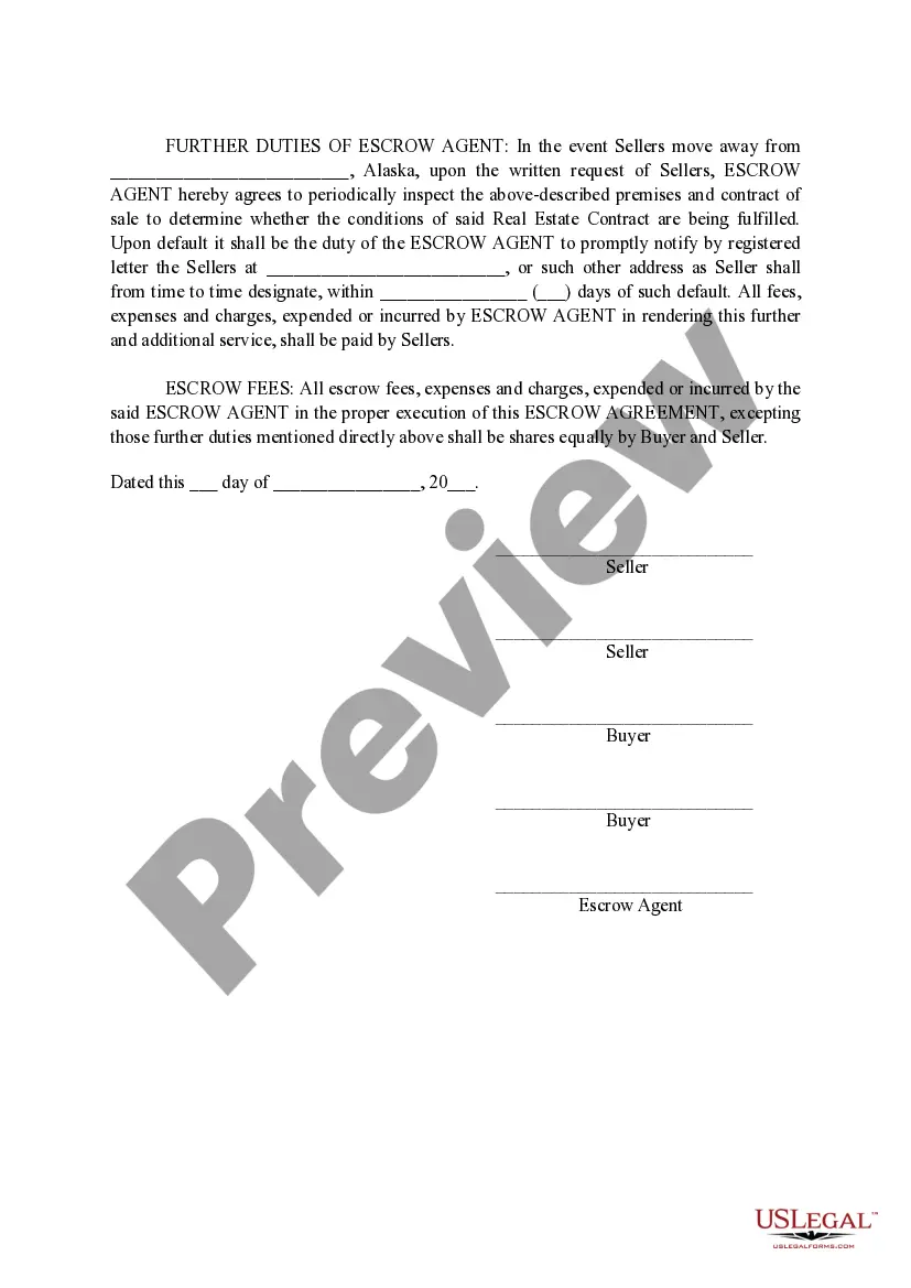 Get Escrow Agreement Preview Escrow Agreement