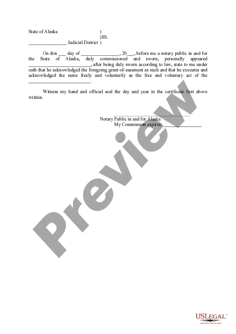 Get Grant of Easement Preview Grant of Easement