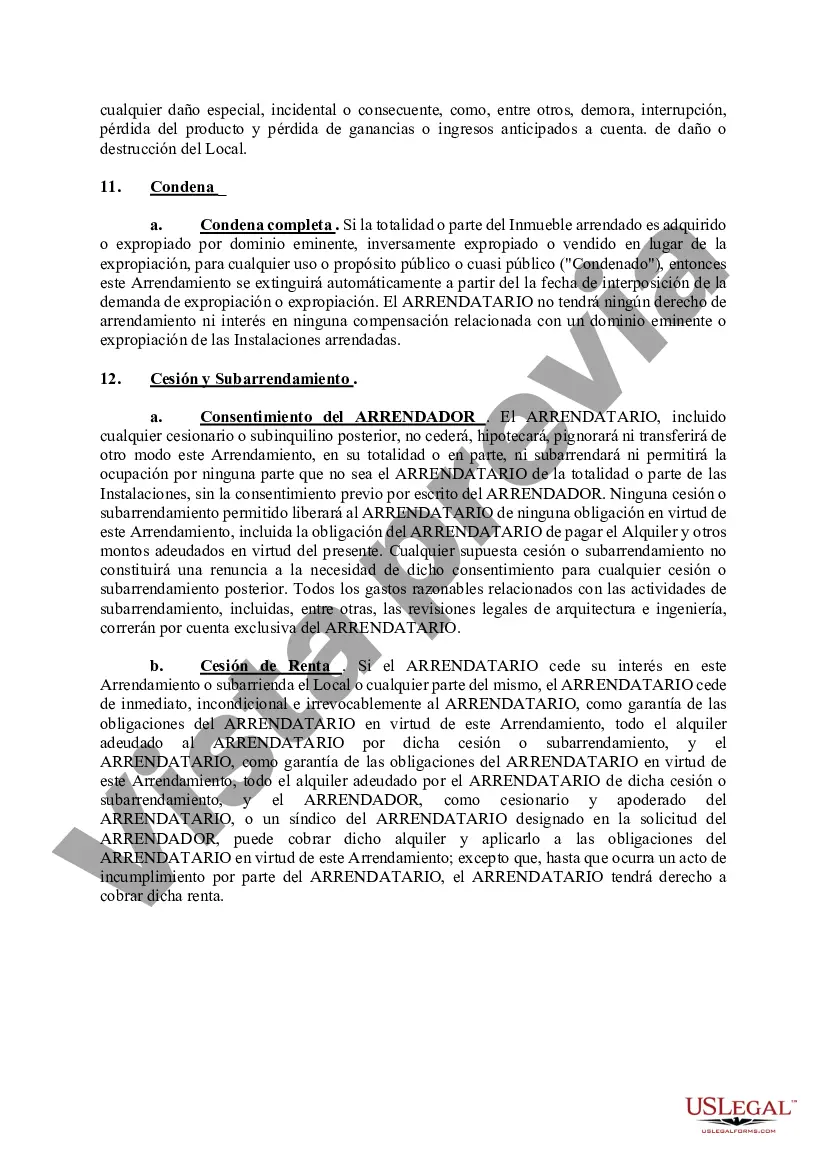 Preview Contrato de Arrendamiento de Terreno