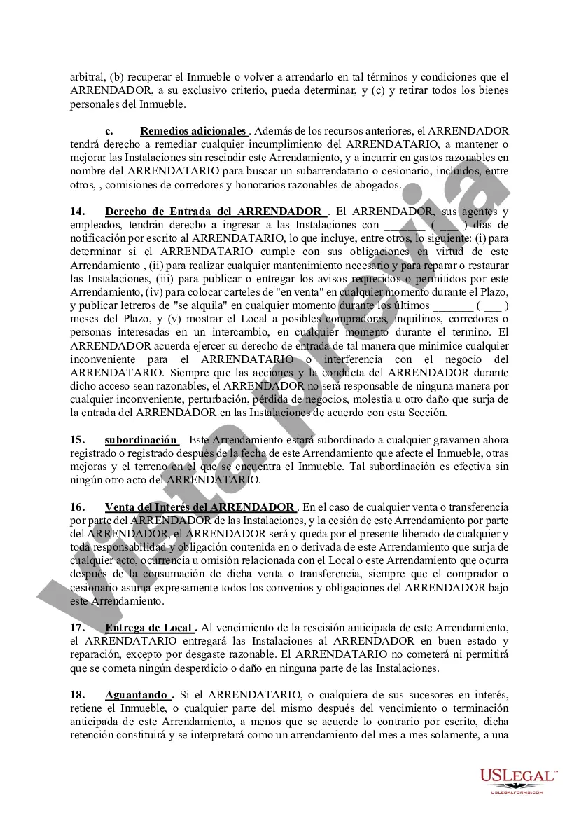 Preview Contrato de Arrendamiento de Terreno
