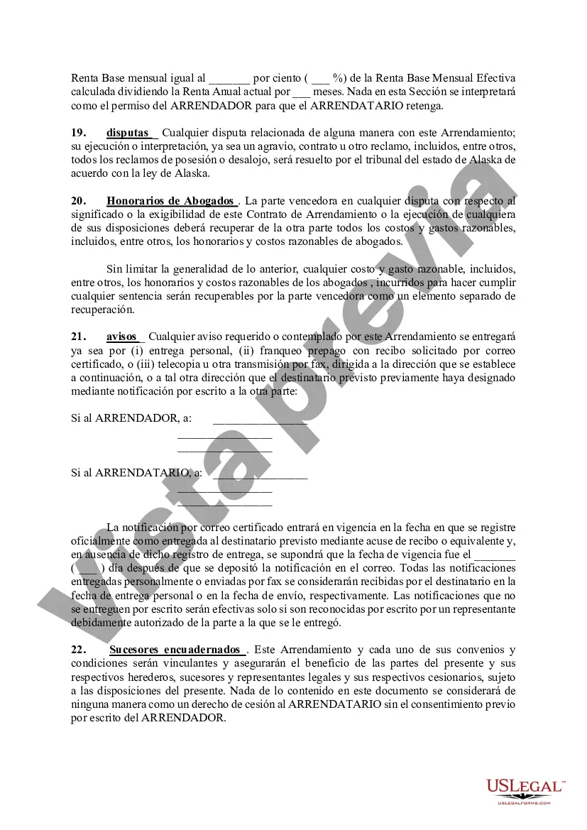 Preview Contrato de Arrendamiento de Terreno