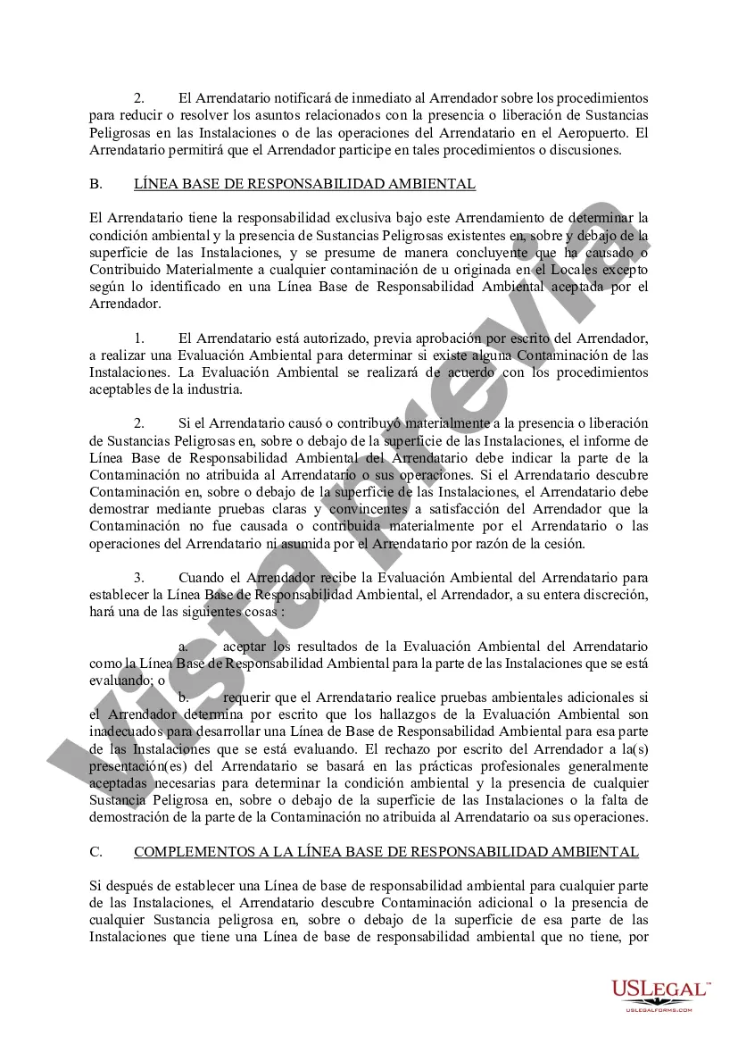 Preview Contrato de Arrendamiento de Terreno - Departamento de Transporte e Instalaciones Públicas