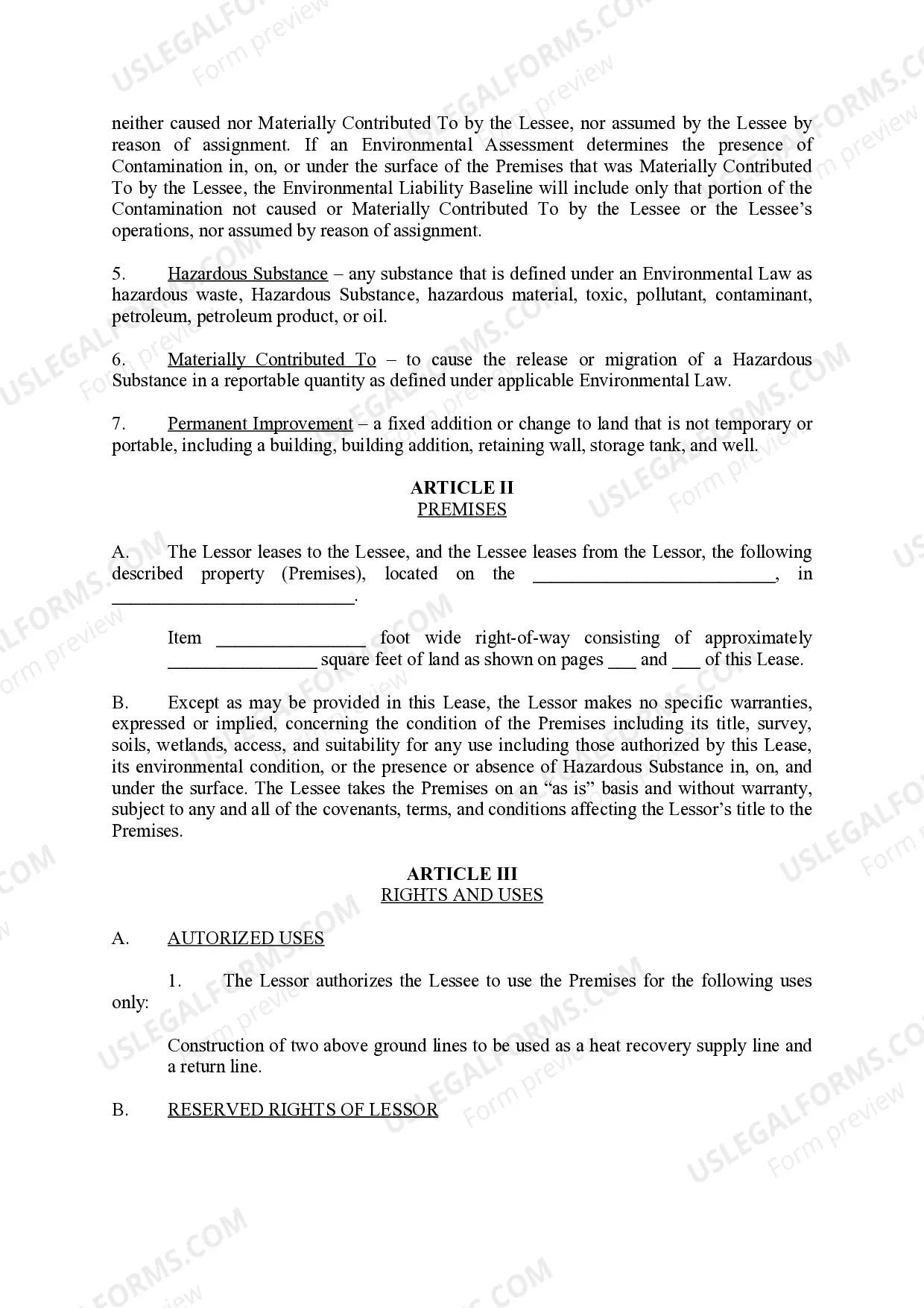 Preview Land Lease Agreement - Department of Transportation and Public Facilities