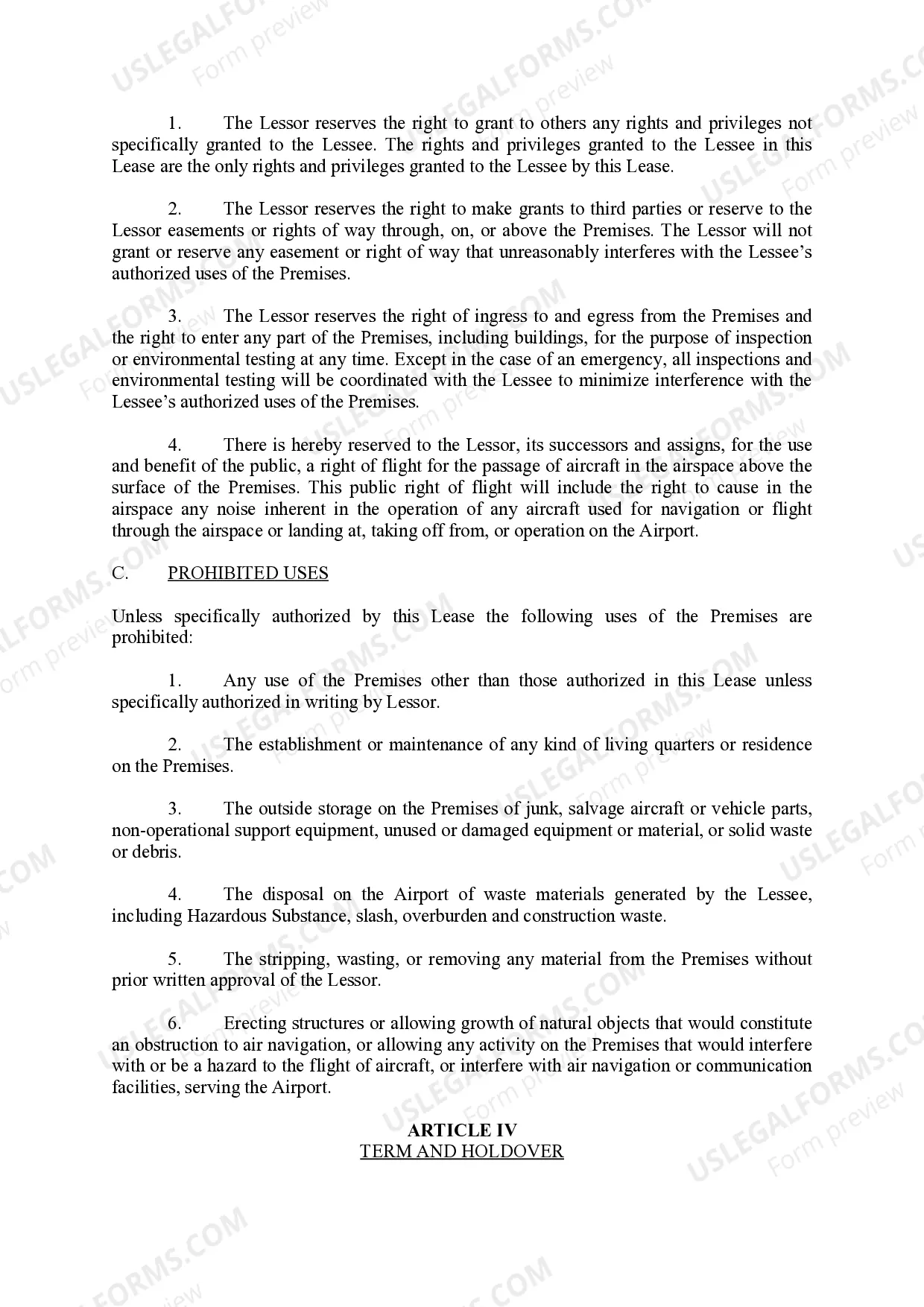 Preview Land Lease Agreement - Department of Transportation and Public Facilities