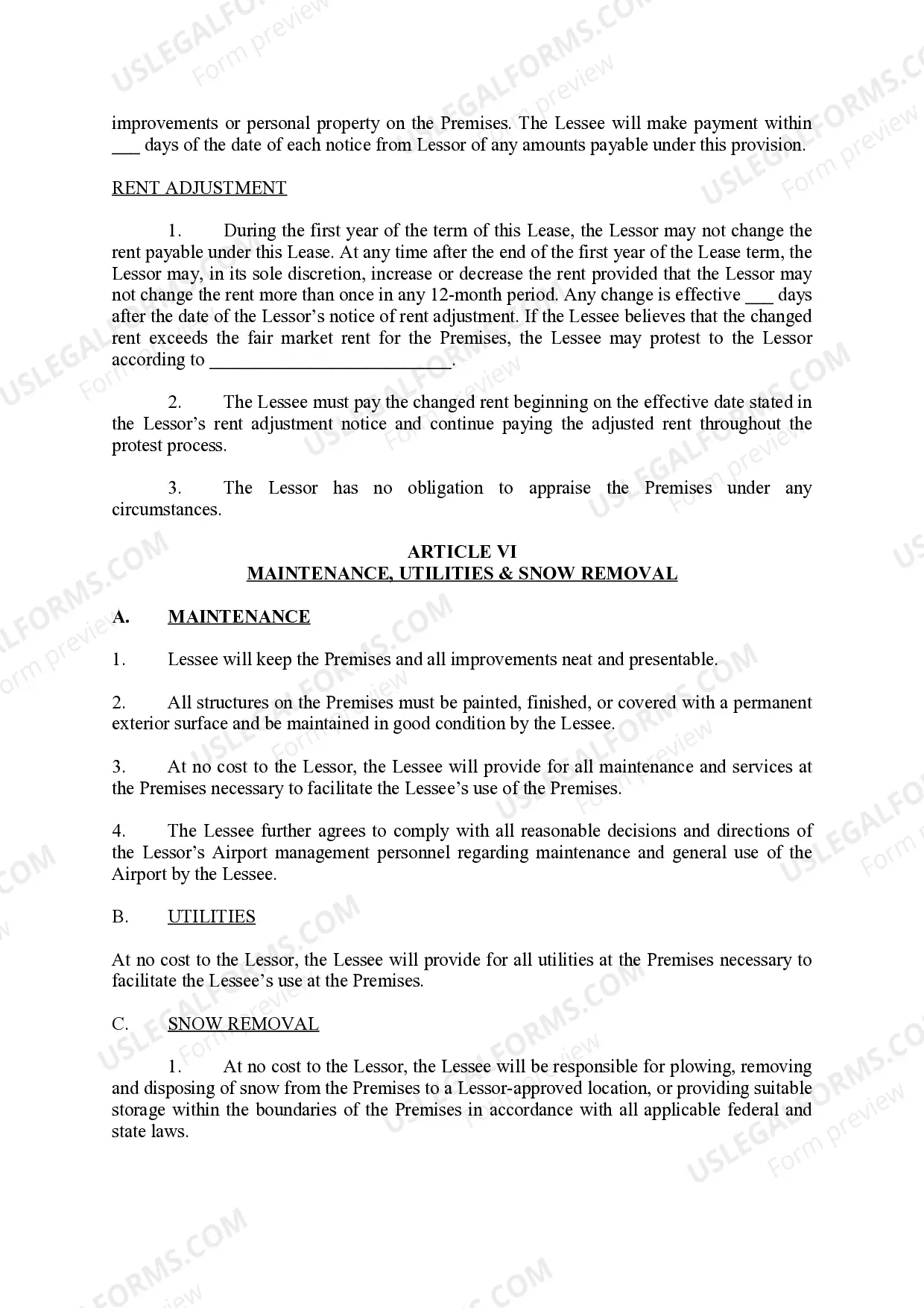 Preview Land Lease Agreement - Department of Transportation and Public Facilities