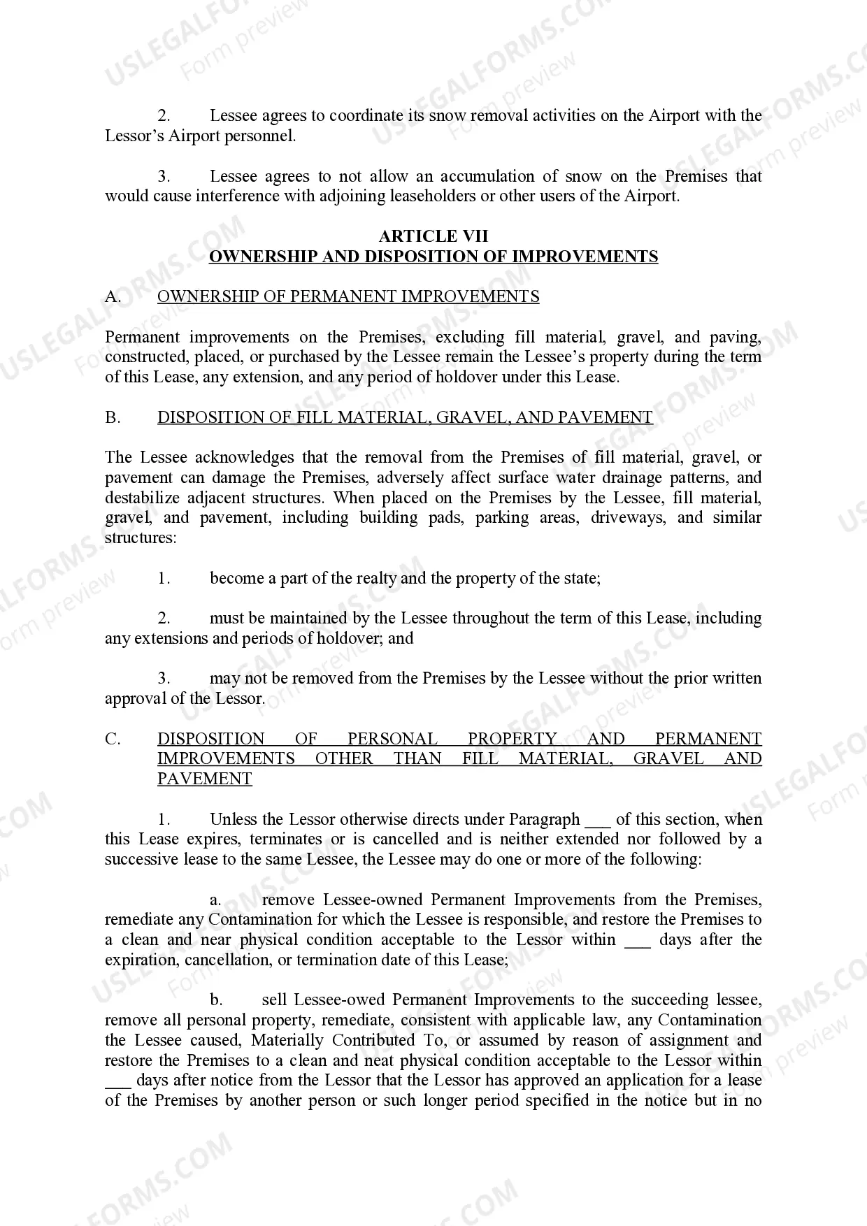 Preview Land Lease Agreement - Department of Transportation and Public Facilities