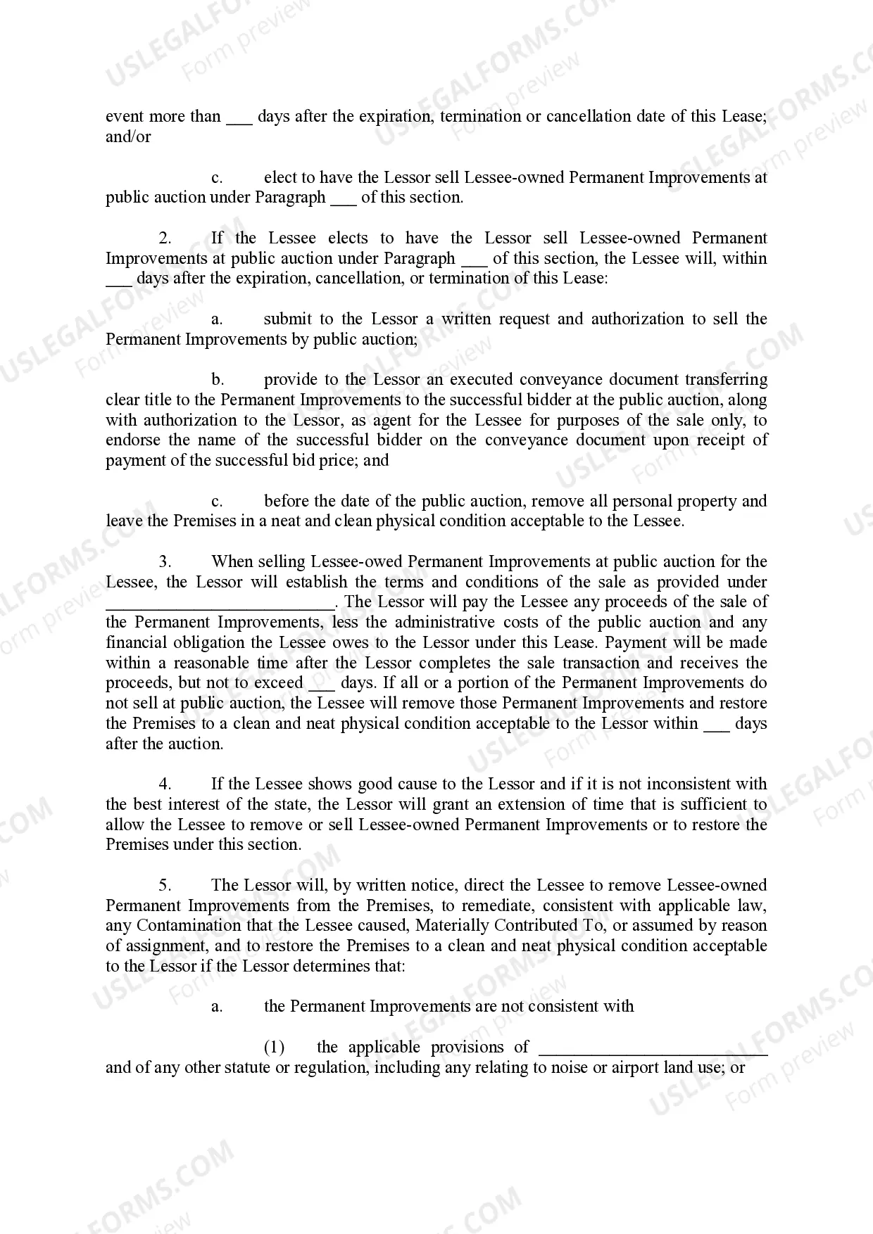 Preview Land Lease Agreement - Department of Transportation and Public Facilities