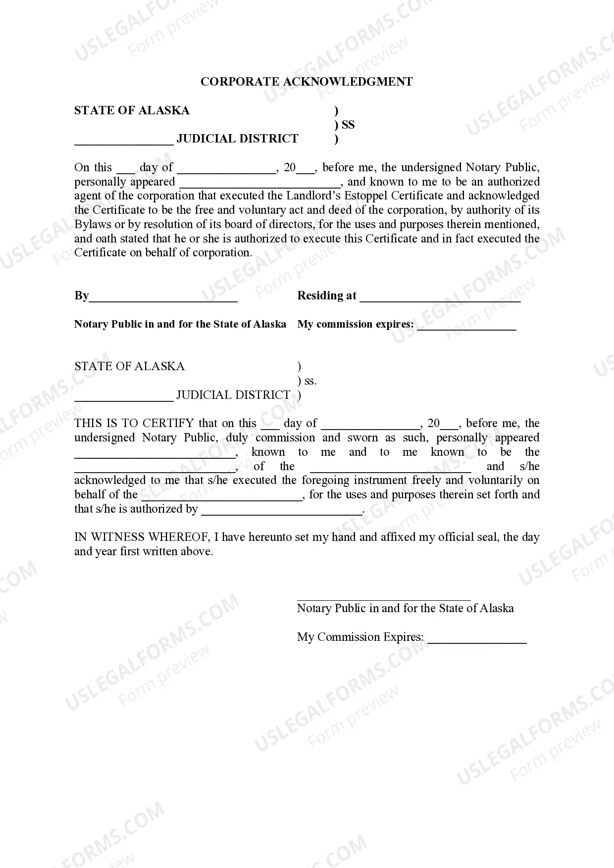 Preview Landlord's Estoppel Certificate