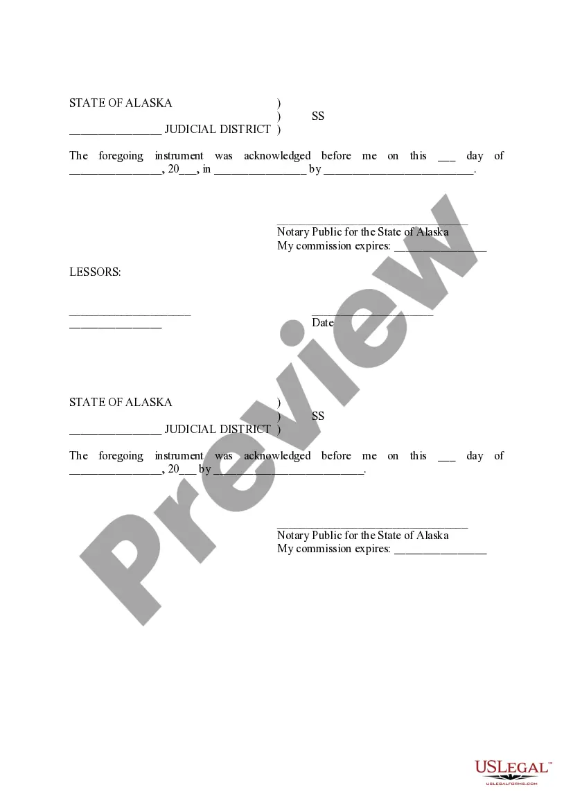 Preview Lease of Cabins
