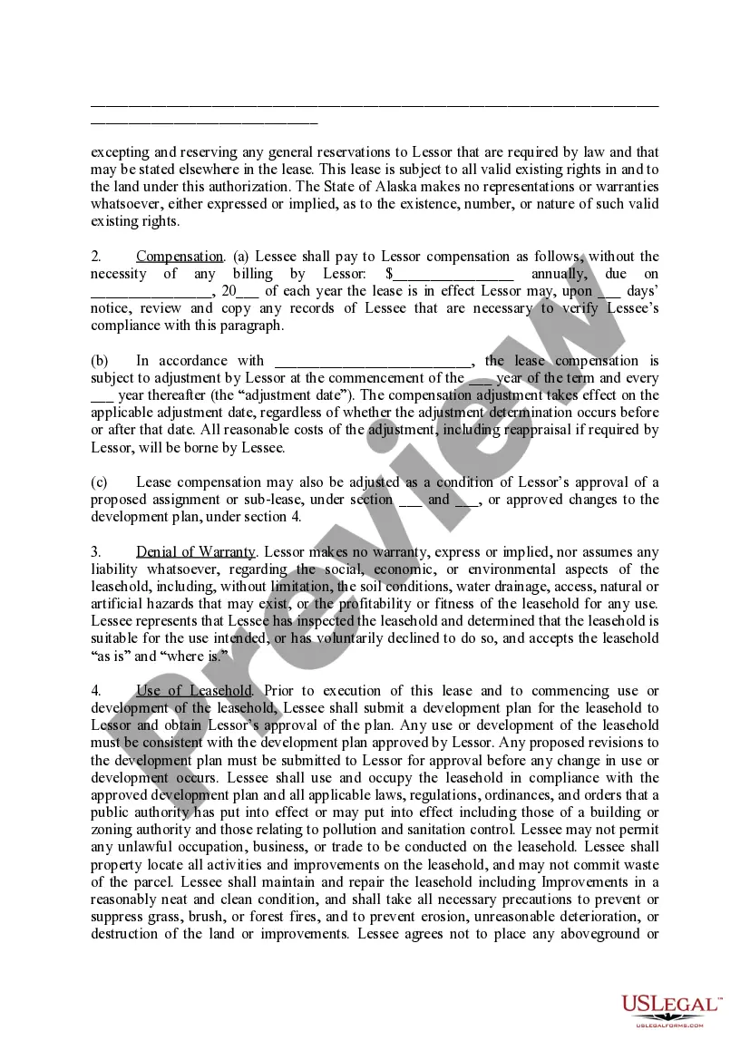 Preview Lease Agreement - Department of Natural Resources