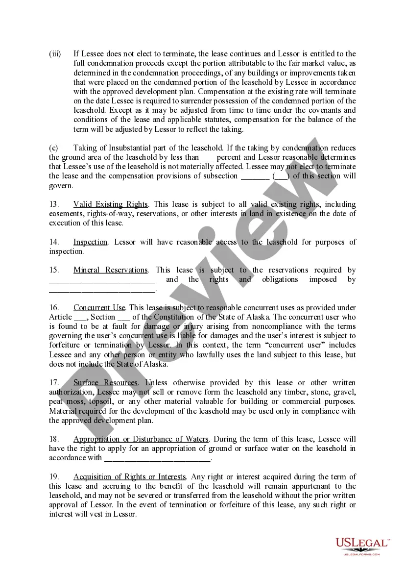 Preview Lease Agreement - Department of Natural Resources