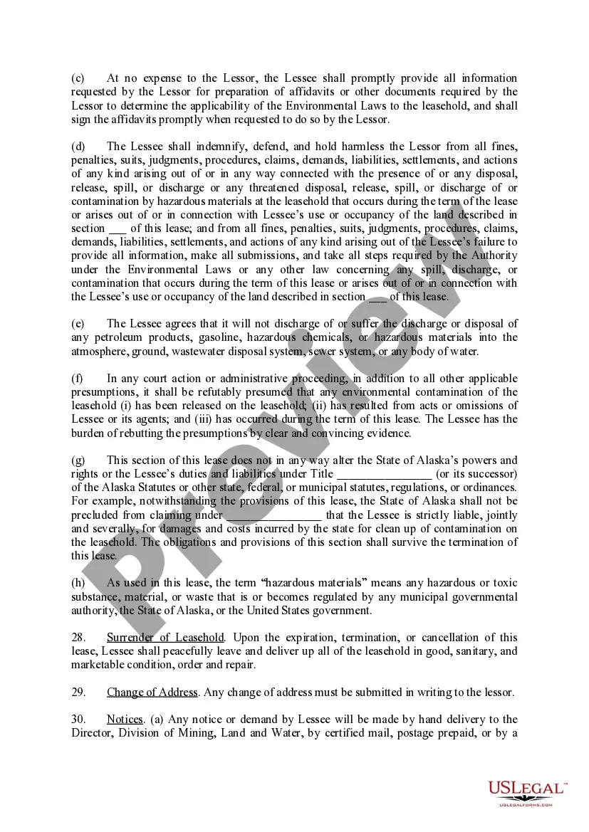 Preview Lease Agreement - Department of Natural Resources