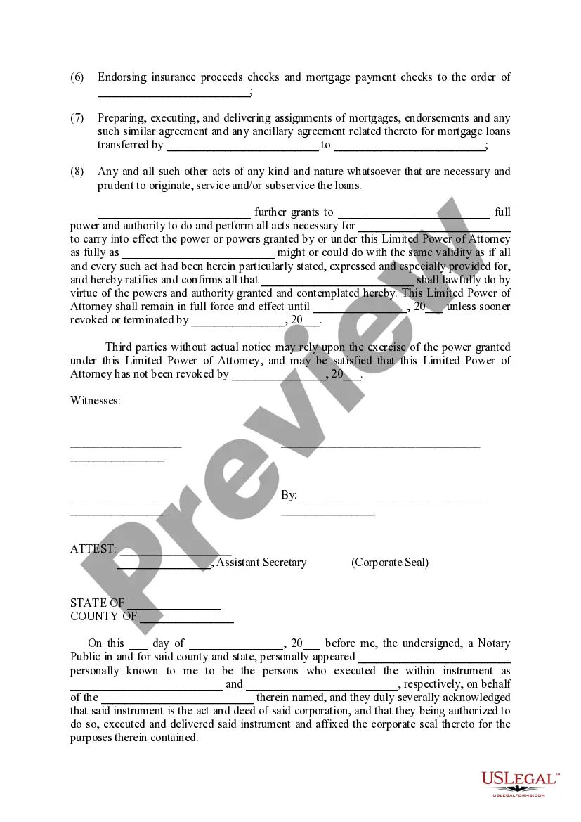 Preview Limited Power of Attorney