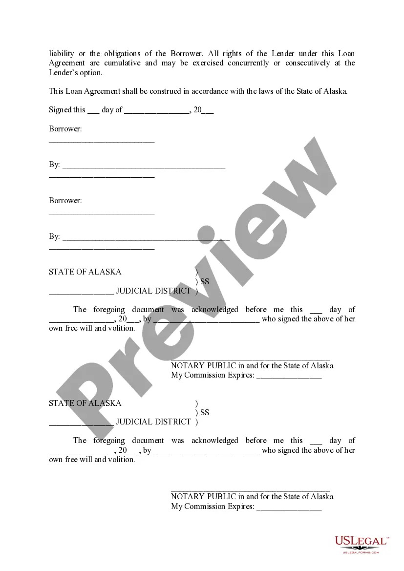 Preview Loan Agreement