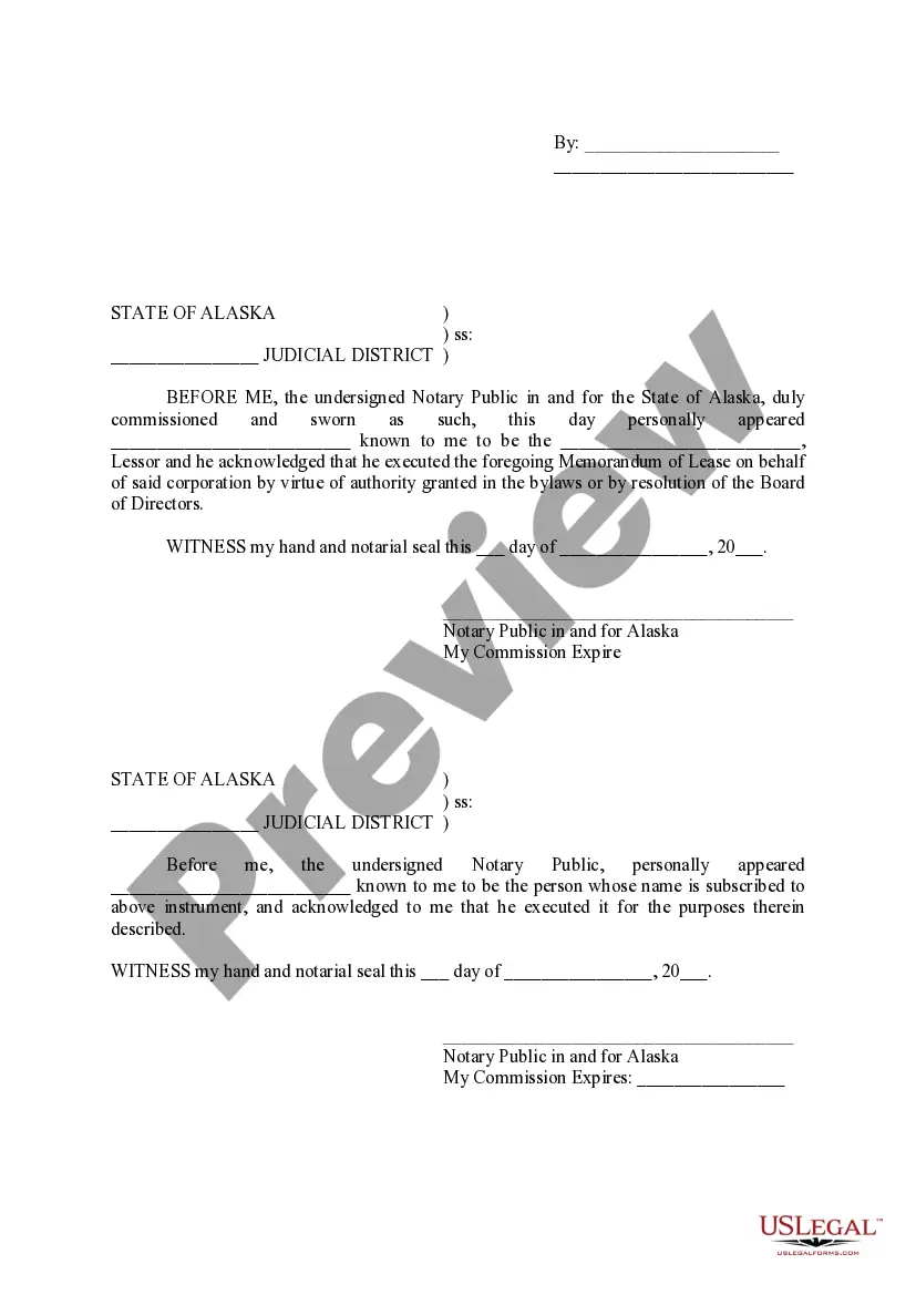 Preview Memorandum of Lease