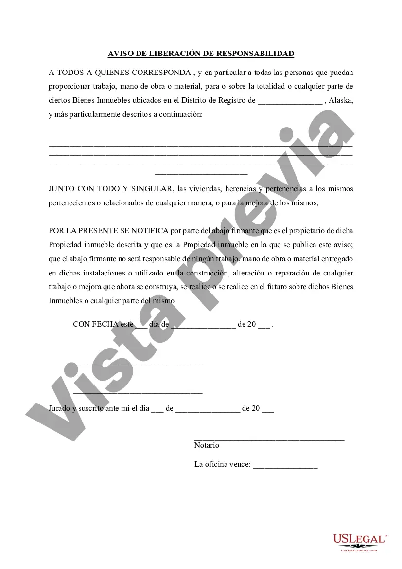 Preview Aviso de no responsabilidad