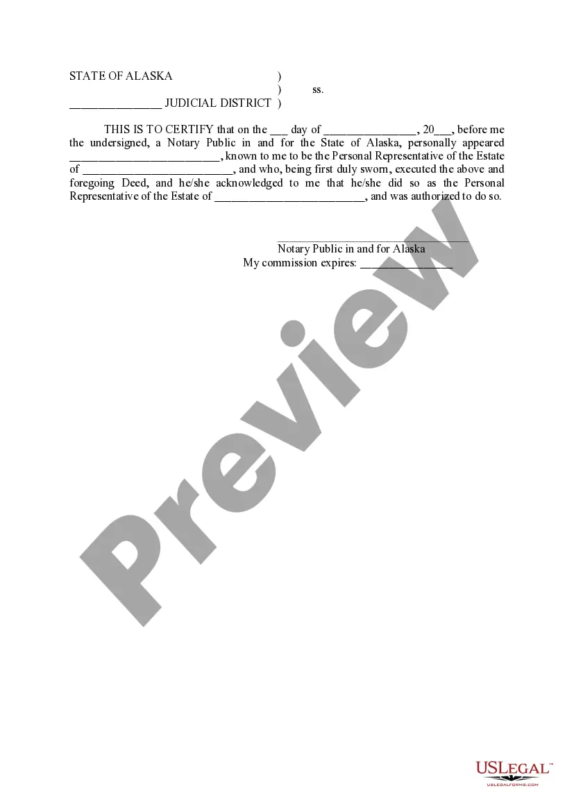 Get Personal Representative's Deed Preview Personal Representative's Deed