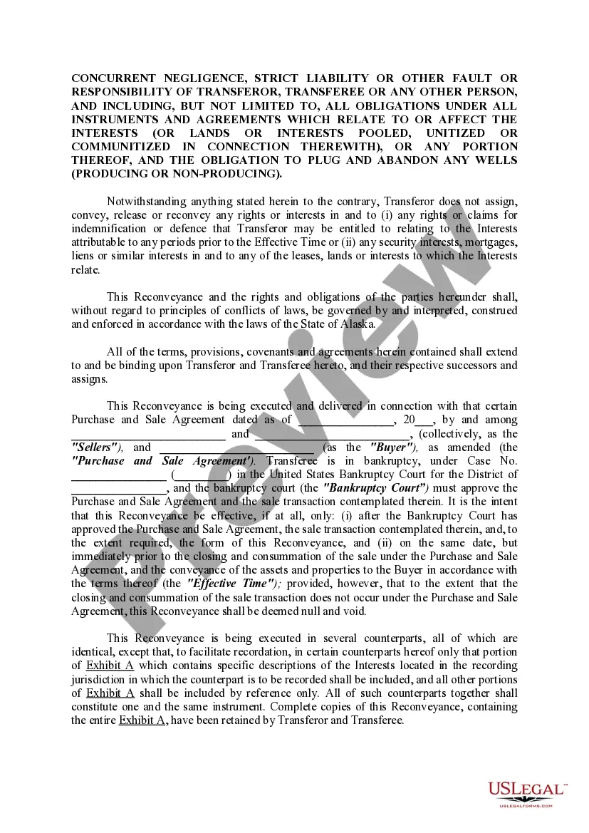 Get Reconveyance, Release and Indemnification Agreement Preview Reconveyance, Release and Indemnification Agreement