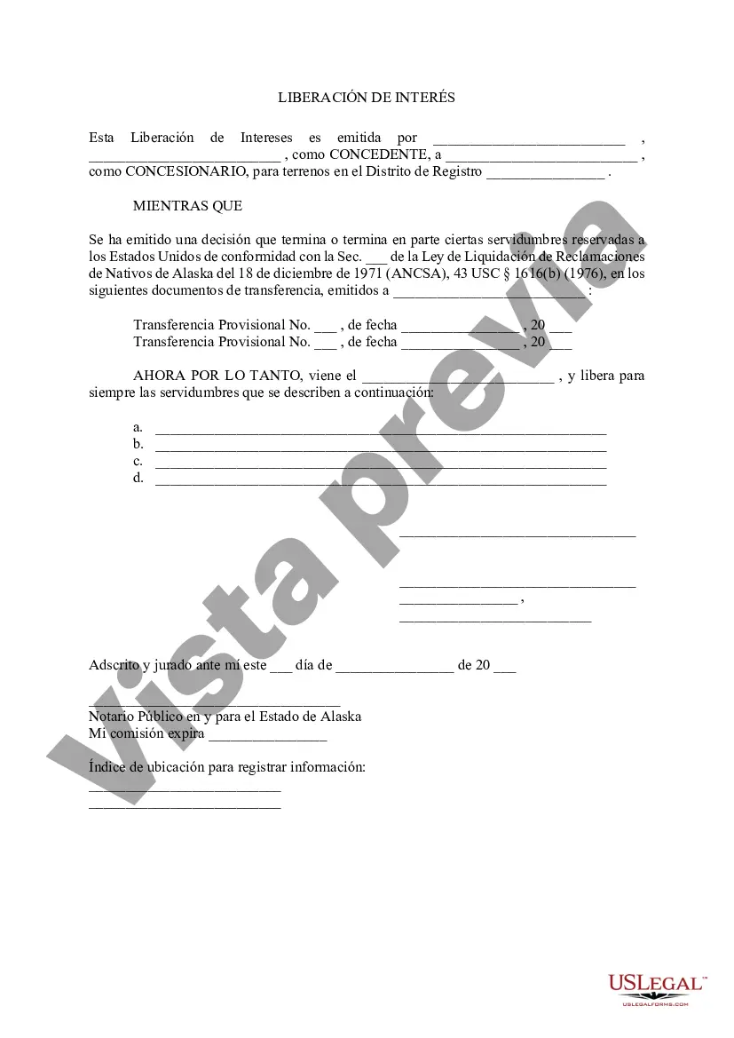 Preview Liberación de intereses