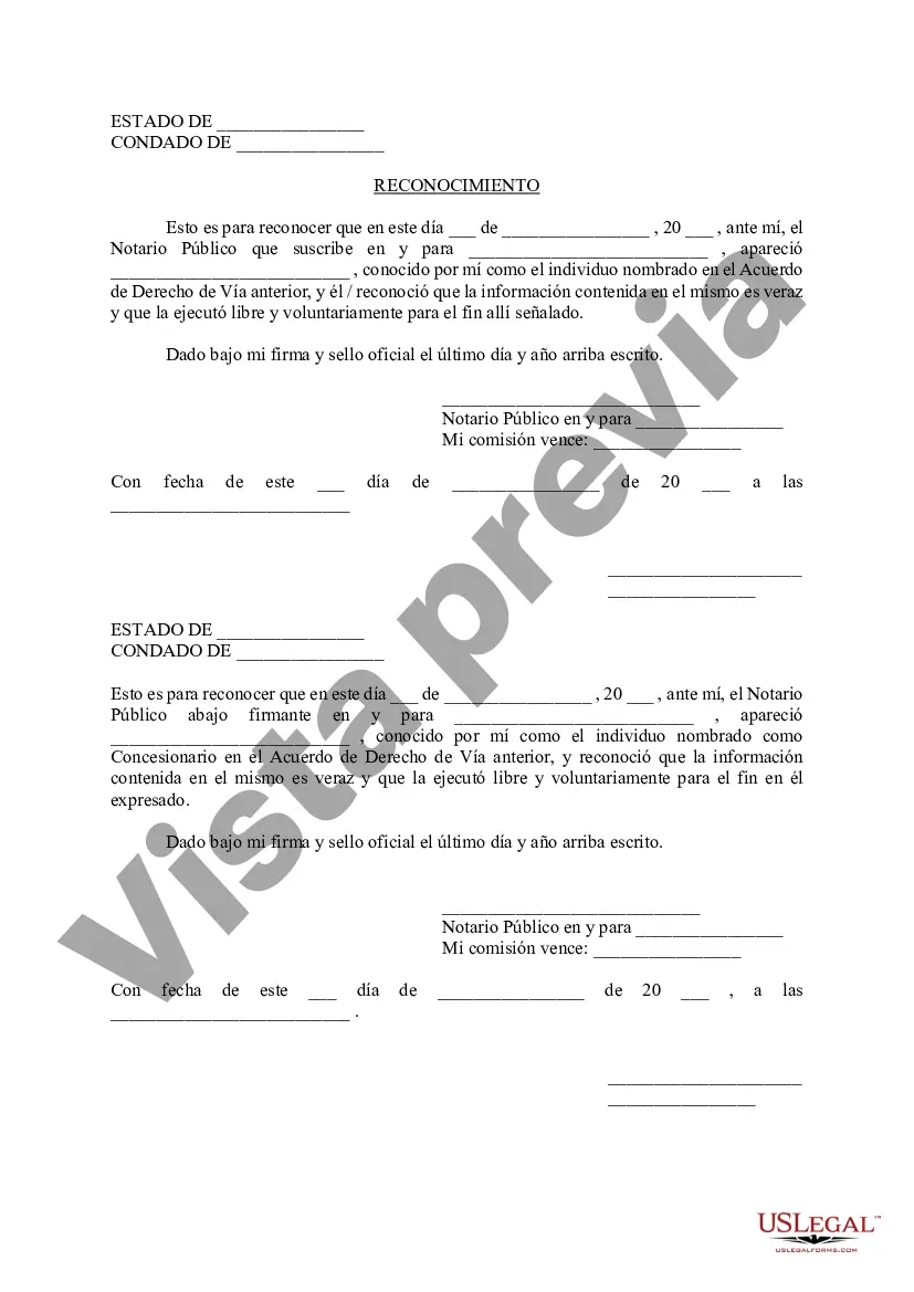 Preview Acuerdo de Derecho de Vía