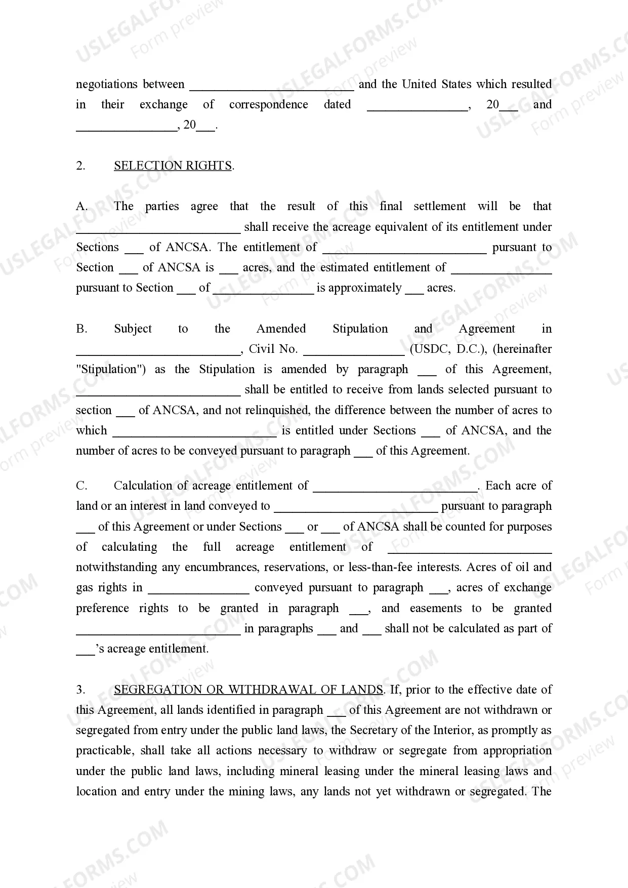 Preview Settlement Agreement