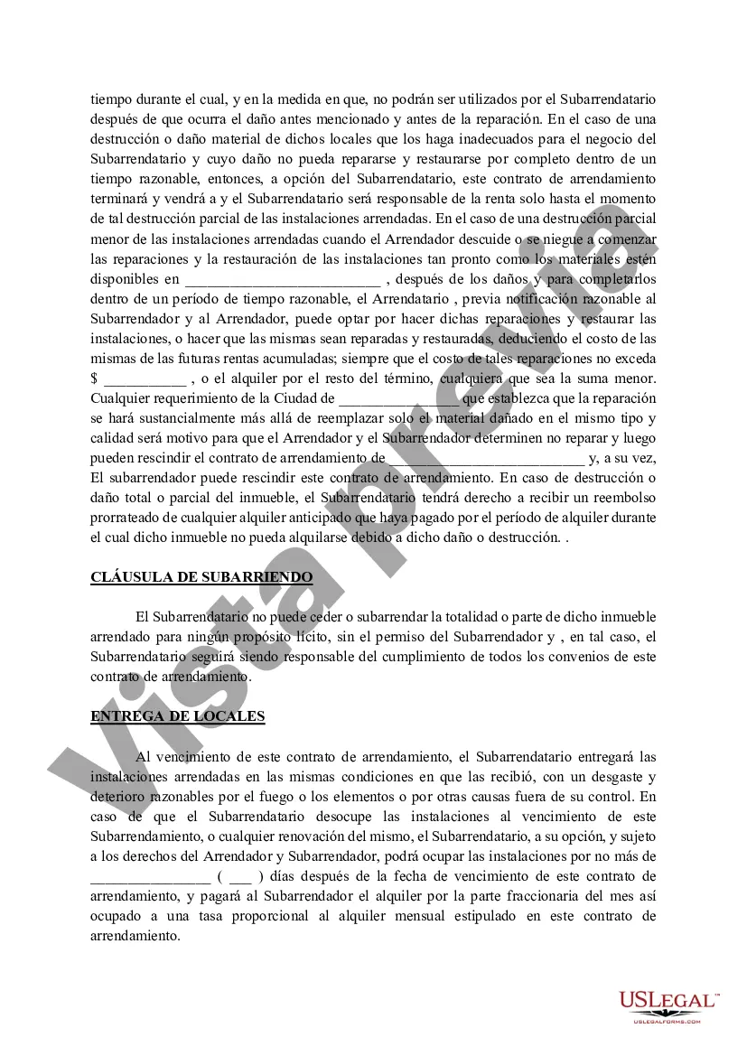 Preview Contrato de subarrendamiento