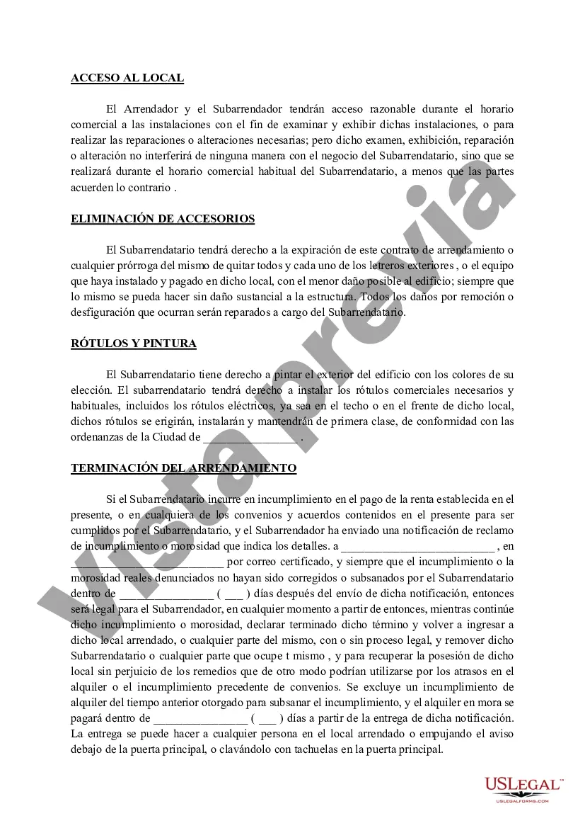 Preview Contrato de subarrendamiento