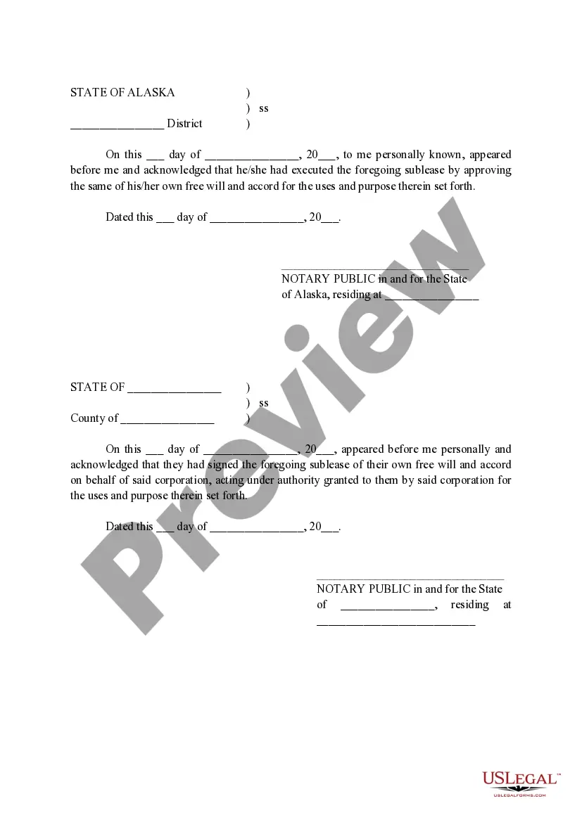 Get Sublease Agreement Preview Sublease Agreement