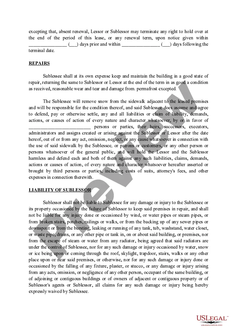 Get Sublease Agreement Preview Sublease Agreement