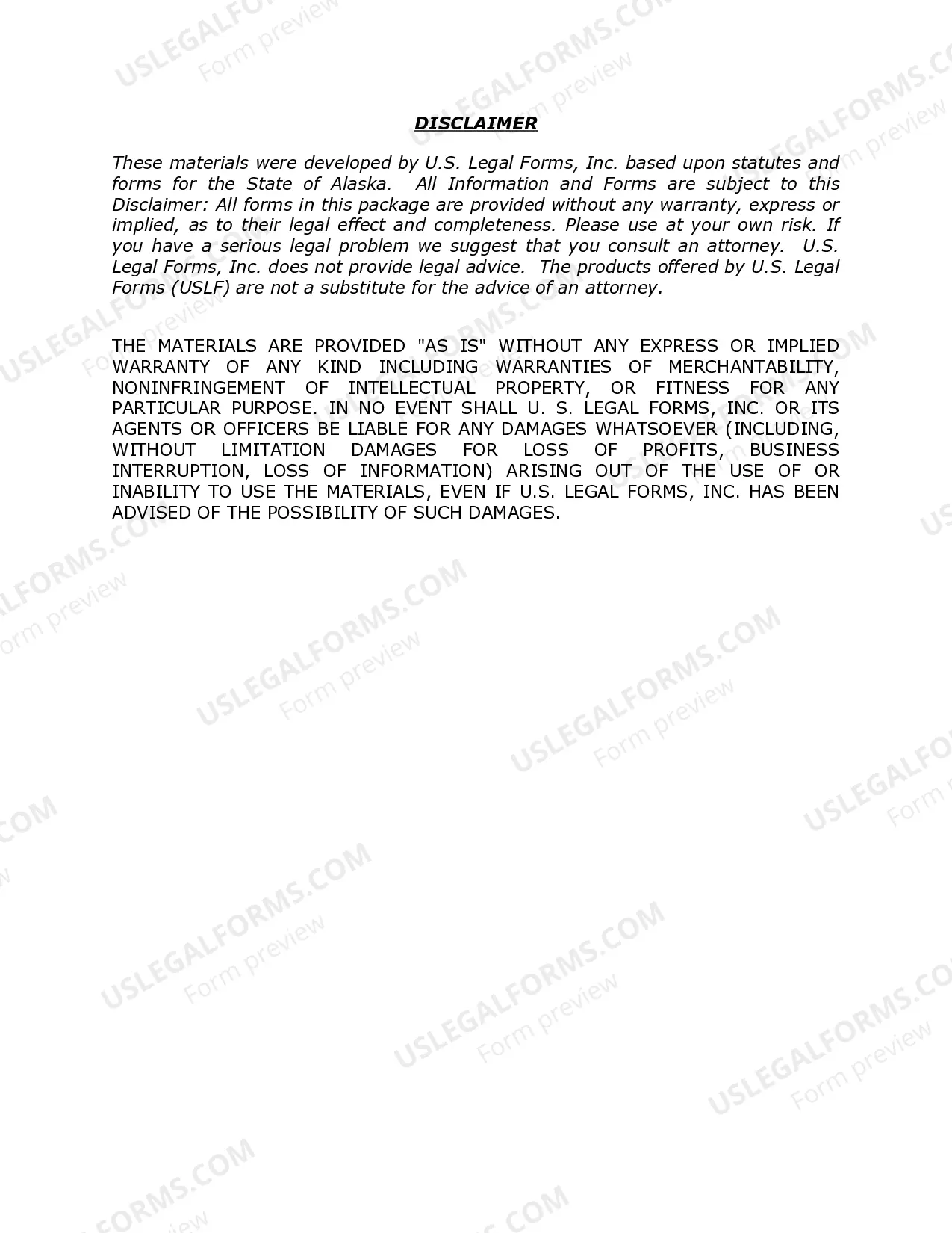 Preview Alaska Name Change Instructions and Forms Package for an Adult