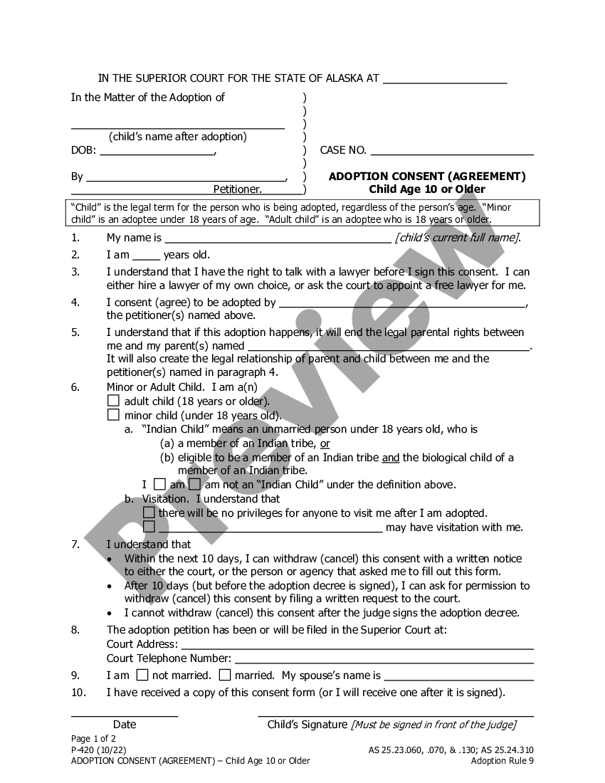 Forms Judicial Consent Adoption New York Pasekwik 5977