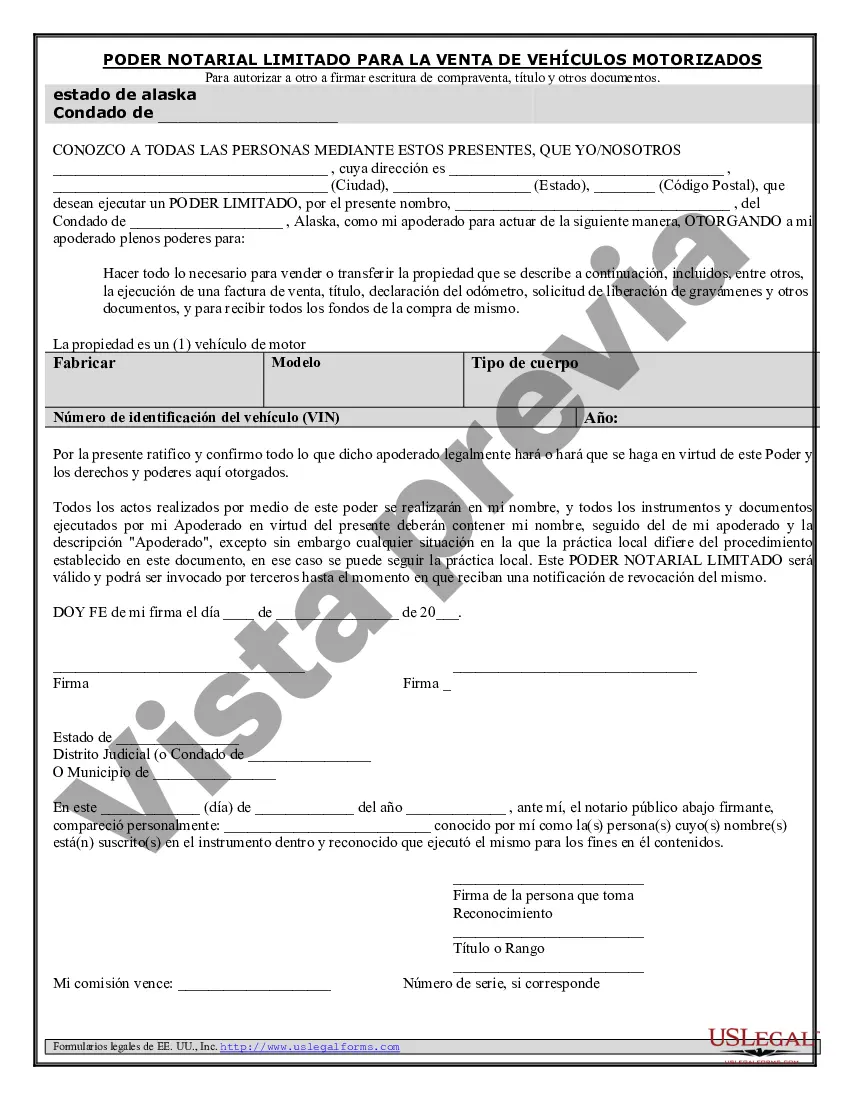 Preview Poder notarial para la venta de vehículos de motor