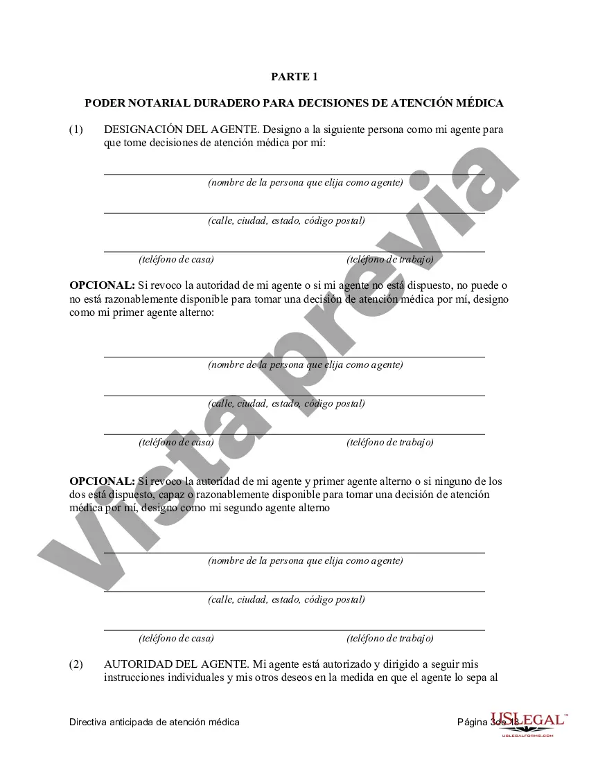 Preview Directiva anticipada legal de atención médica