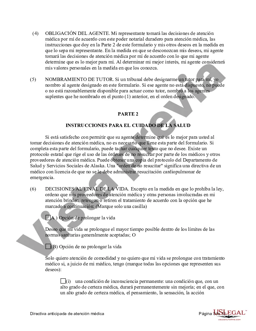 Preview Directiva anticipada legal de atención médica