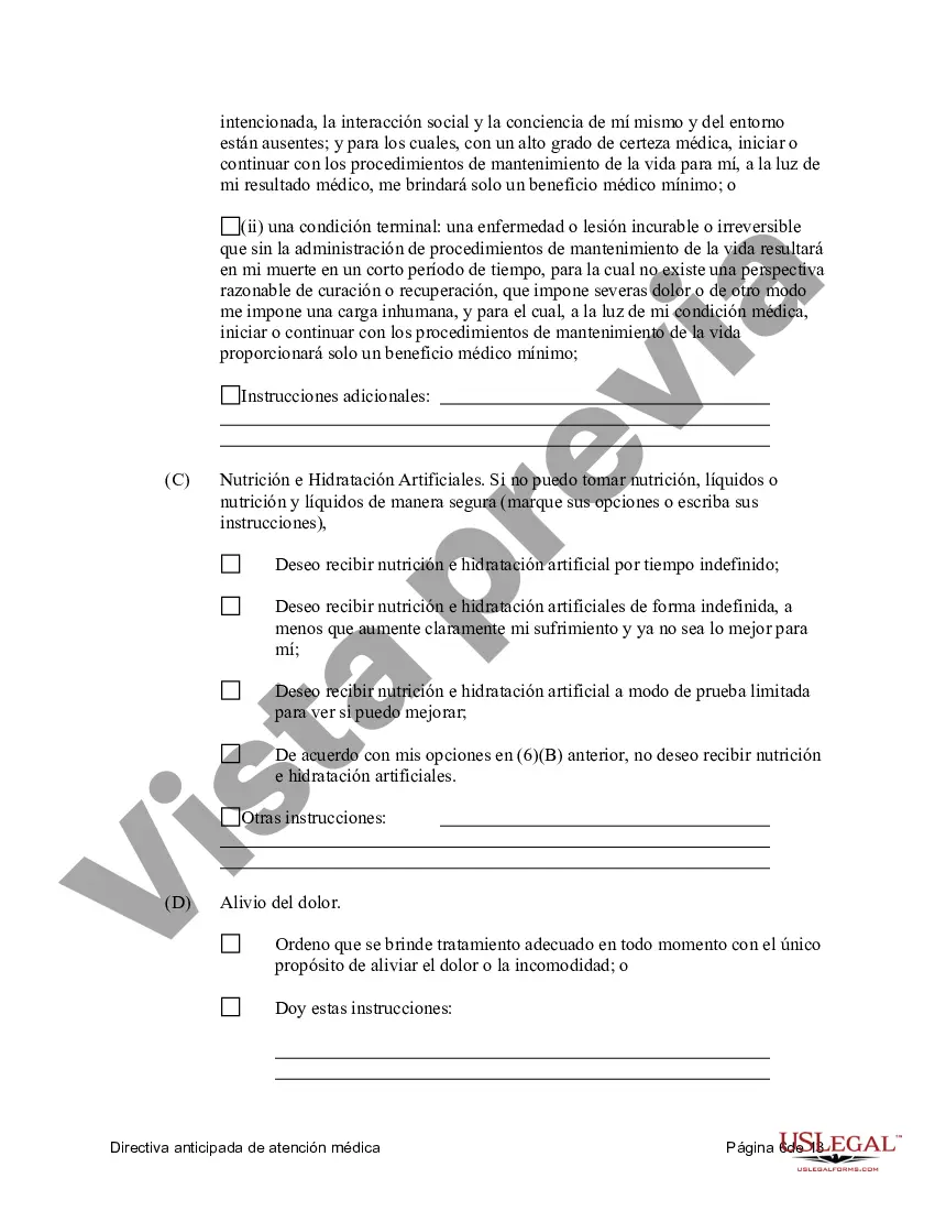 Preview Directiva anticipada legal de atención médica