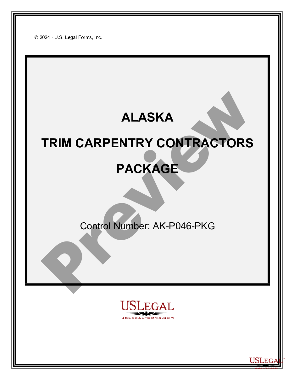 page 0 Trim Carpentry Contractor Package preview